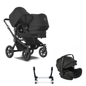 Bugaboo Donkey 5 Duo Kinderwagen 3 In 1 Black Midnight Black