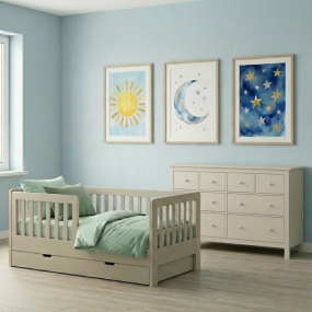 Cabino Peuterkamer Met Lade Joan Clay 2 Delig met Commode Bretagne