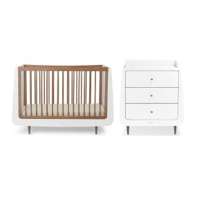 SnuzKot Skandi Babykamer 2-Delig Walnut Natural Edit