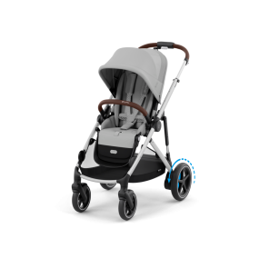 Cybex Kinderwagen e-Gazelle S Silver Stone Grey Mid Grey