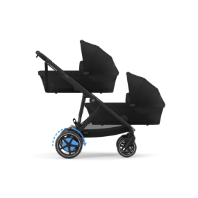 Cybex Tweeling Kinderwagen e-Gazelle S Black Moon Black