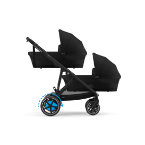 Cybex Tweeling Kinderwagen e-Gazelle S Black Moon Black