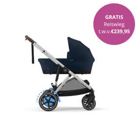 Cybex Kinderwagen 2 In 1 e-Gazelle S Silver Ocean Blue Navy Blue