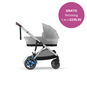 Cybex Kinderwagen 2 In 1 e-Gazelle S Silver Stone Grey Mid Grey