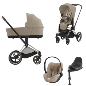 Cybex Priam Kinderwagen 4 In 1 Rosegold Cozy Beige