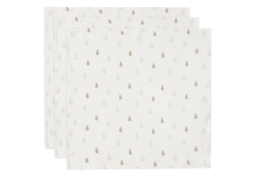 Jollein Hydrofiele Doek Small 70x70cm Happy Miffy Olive Green (3-Pack)