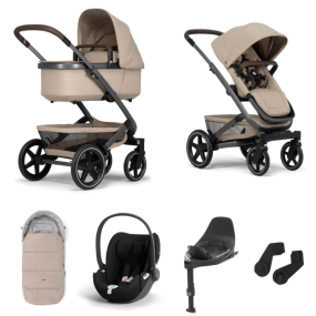 Joolz Kinderwagen 3 In 1 Geo3 Sandy Taupe + Isofix Base + Voetenzak