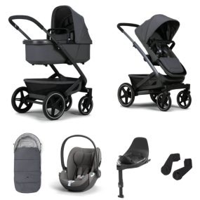 Joolz Kinderwagen 3 In 1 Geo3 Stone Grey + Isofix Base + Voetenzak