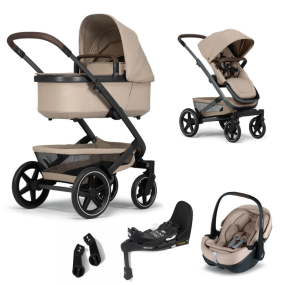 Joolz Kinderwagen 3 in 1 Geo3 Sandy Taupe + Joolz Maxi-Cosi Groep 0 Autostoel Pebble 360 Pro + Isofix Base