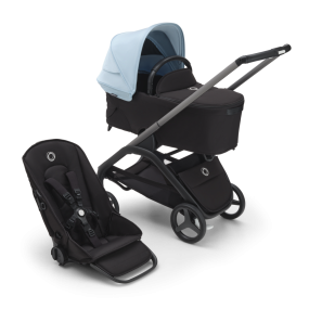Bugaboo Kinderwagen 2 In 1 Dragonfly Graphite Midnight Black Skyline Blue