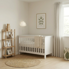 Born Lucky Meegroei Ledikant Noel Wit 70 x 140 cm