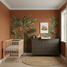 Born Lucky Babykamer Chocolate 2 Delig Baby Bed Mees + Commode Bretagne