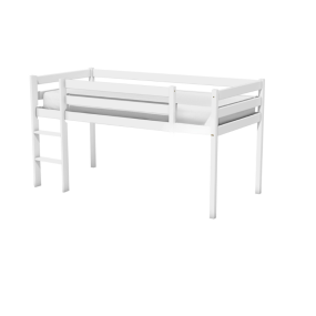 Milan Halfhoogslaper Wit incl. Rollattenbodem