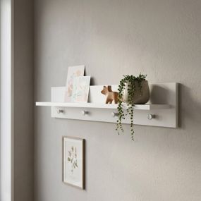 Born Lucky Wandplank Noël Wit 