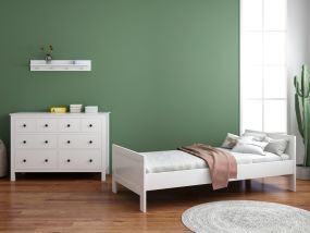 Cabino Tienerkamer Noel Wit 2 Delig met Bretagne Commode Wit