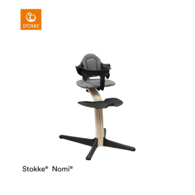 Stokke® Nomi® Chair Beech Black + Stokke® Nomi® Baby Set Black 