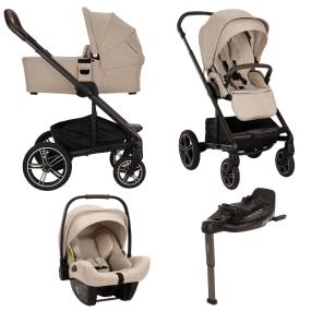 Nuna Kinderwagen 3 in 1 MIXX™ Next Biscotti + Autostoel PIPA™ Next + Nuna Base CURV