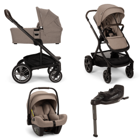 Nuna Kinderwagen 3 in 1 MIXX™ next Cedar + Autostoel PIPA™ next + Nuna Base CURV