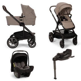 Nuna Kinderwagen 3 in 1 MIXX™ next Cedar + Autostoel PIPA™ next + Nuna Base CURV
