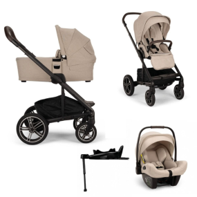 Nuna Kinderwagen 3 in 1 MIXX™ Next Biscotti + Autostoel PIPA™ Next + Nuna 360° Base