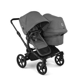 Bugaboo Donkey 6 Double Kinderwagen Black | Moon Grey