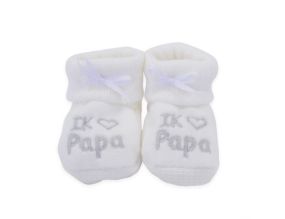 Petit Villain Baby Slofjes Ik Hou Van Papa