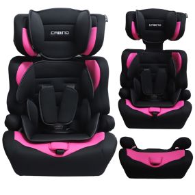 Cabino Autostoel Groep 1/2/3 I-Size Zwart/Roze