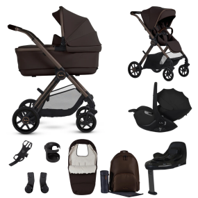 Silver Cross Kinderwagen 4 in 1 Reef 2 Special Edition Ganache Iconic Black + GRATIS Accessoire Pakket
