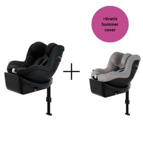 Cybex Autostoel Groep 0 1 Sirona Gi I Size Moon Black + Gratis Summercover