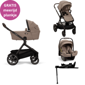 Nuna Kinderwagen 3 in 1 DEMI™ next Cedar + Autostoel PIPA™ next + Nuna 360° base
