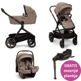 Nuna Kinderwagen 3 in 1 DEMI™ next Cedar + Autostoel PIPA™ next + Nuna Base CURV