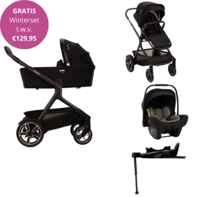 Nuna Kinderwagen 4 in 1 DEMI™ next Caviar + Autostoel PIPA™ next + Nuna 360° base