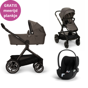 Nuna Kinderwagen 3 in 1 DEMI™ next Thunder + Autostoel Cloud T I Size