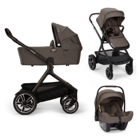 Nuna Kinderwagen 3 in 1 DEMI™ next Chestnut (incl. Meerijdplankje) + Autostoel PIPA™ next