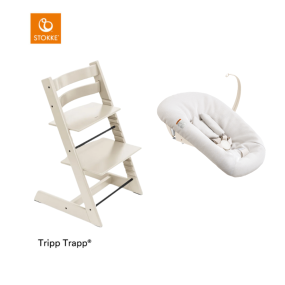 Stokke® Kinderstoel Tripp Trapp® Vanilla White + Newborn Set Vanilla White