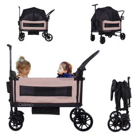 Cabino Bolderkar Waggie Zwart En Taupe