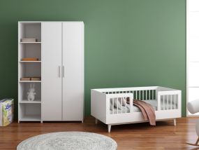 Cabino Peuterkamer Timo Wit 2 Delig met Lars Kledingkast