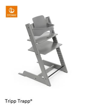 Stokke® Kinderstoel Tripp Trapp® Storm Grey + Stokke® Tripp Trapp® Baby Set² Storm Grey