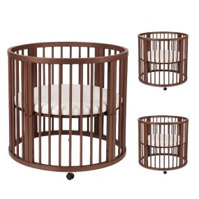 Born Lucky Box Rond Walnoot Met Matras