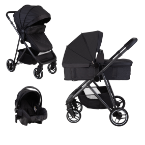 X Adventure 3 In 1 Kinderwagen Rover Zwart