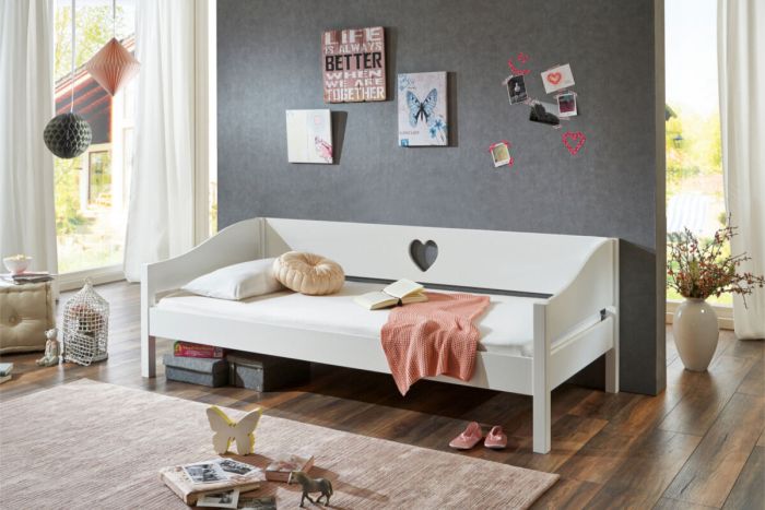 Elsa Bedbank 90 x 200 cm Wit