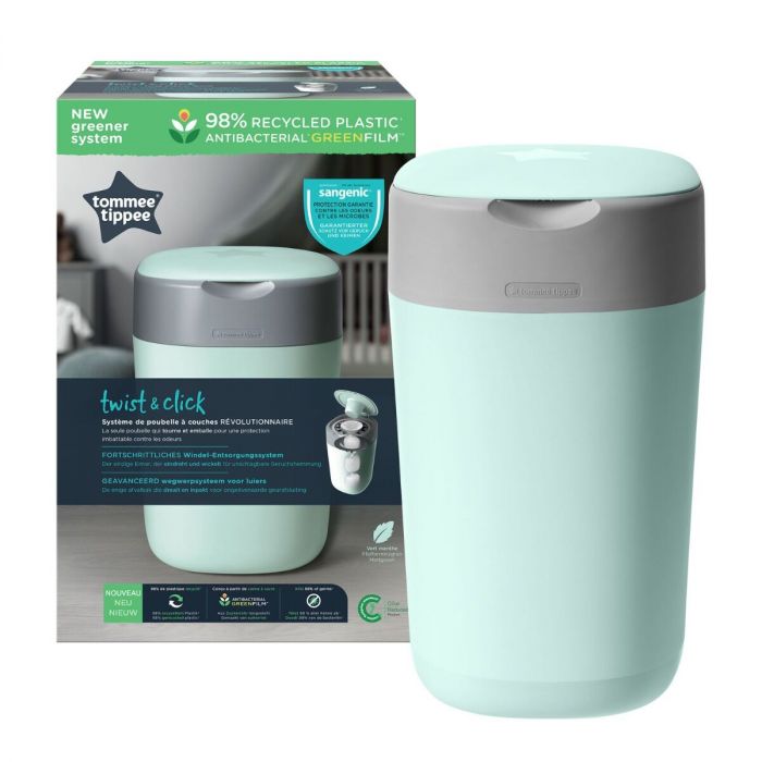 Sangenic Tommee Tippee Luieremmer Twist And Click Green Eco Baby