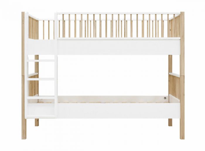 Bopita Stapelbed Mika Wit Eiken 90 x 200 cm | Baby \u0026 Tiener Megastoer