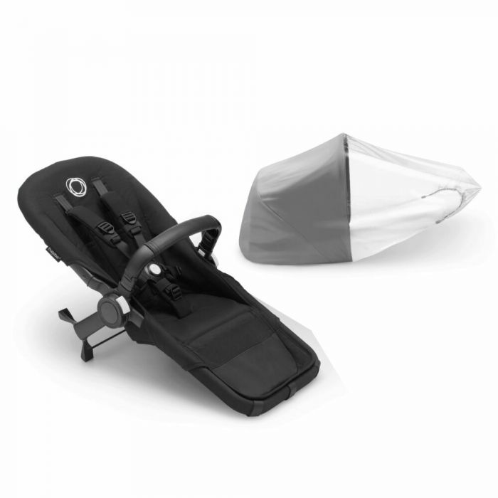 Bugaboo Donkey 5 Duo Uitbreidingsset Midnight Black Baby Tiener