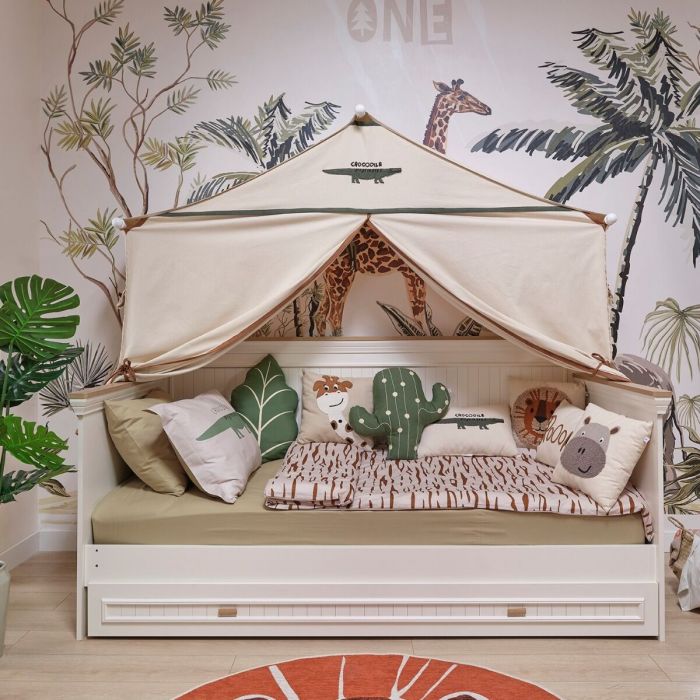 Isolator Slim item Monte Bedbank Met Bedlade En Safari Tent 90 x 200 cm | Baby & Tiener