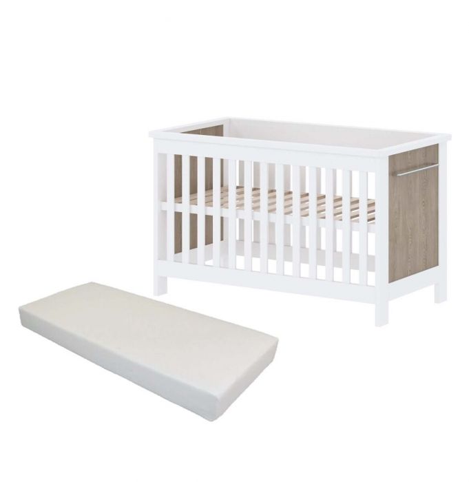 Cabino Baby Bed Matras Eiken Wit 60 x 120 cm | Baby & Tiener
