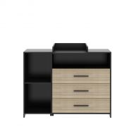 Cabino Commode Zwart Reno