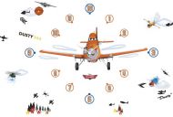 Planes Tick Tock Clock