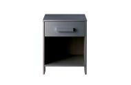 Woood Dennis nachtkastje Steel Grey Geborsteld