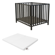 Bebies First Baby Box Sarah Zwart 76 x 95 cm Met Matras